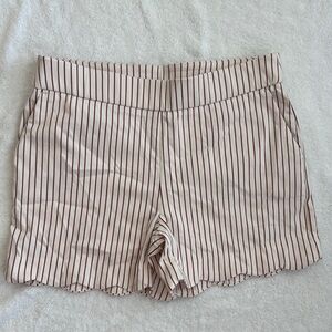 Jules & Leopold High Waist Red and White Shorts